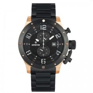 Expedition 6381 Rosegold Black Man Steel MCBBRBA1